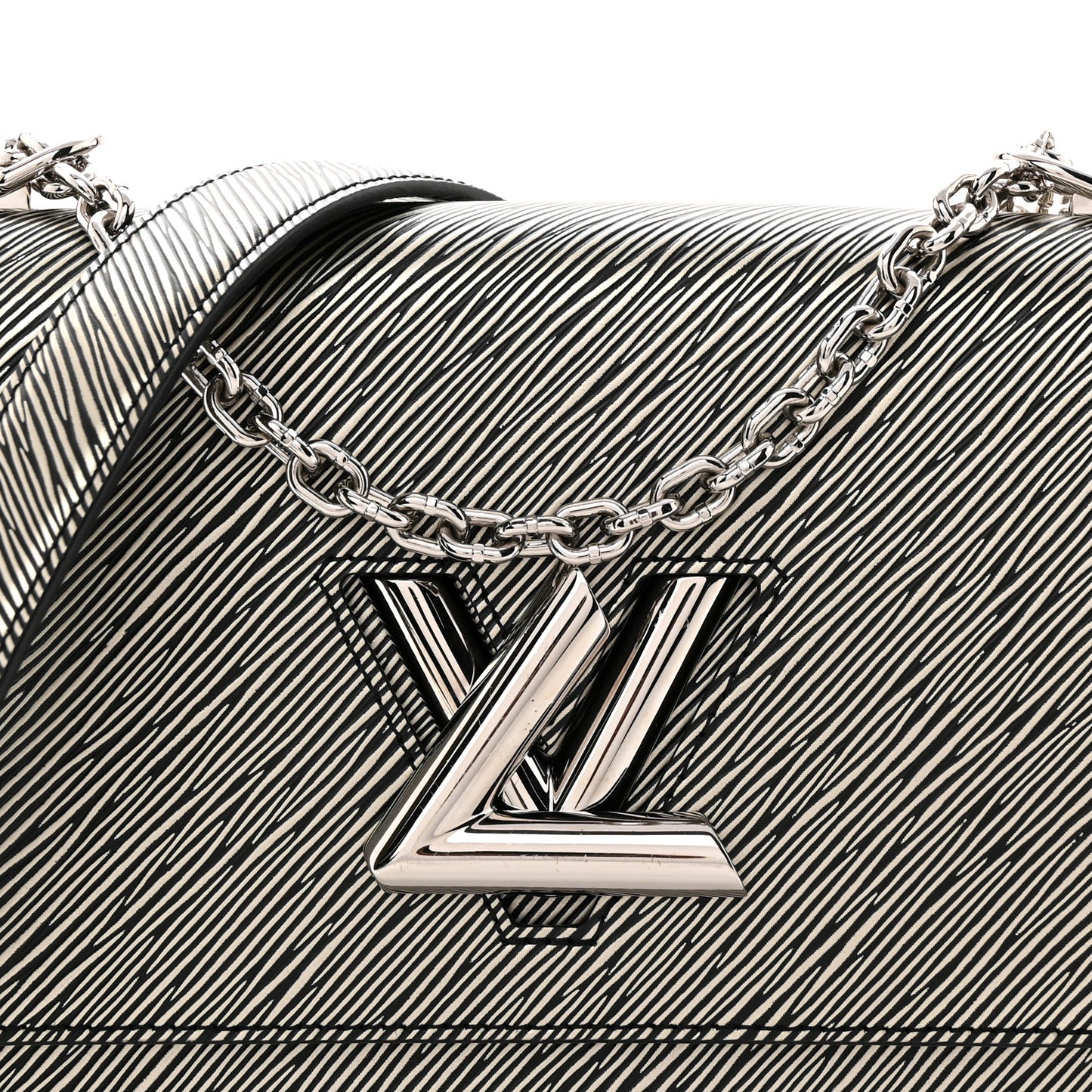 Epi Twist Shoulder Bag MM Platine