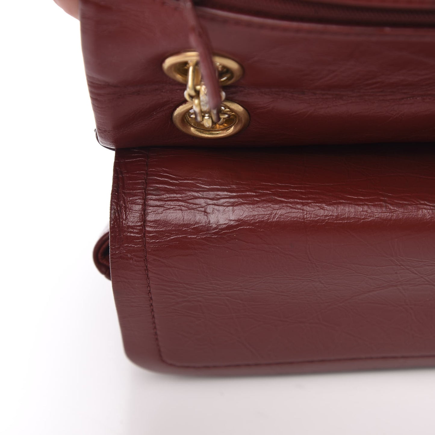 Aged Calfskin Chevron Quilted 2.55 Reissue 225 Flap Red