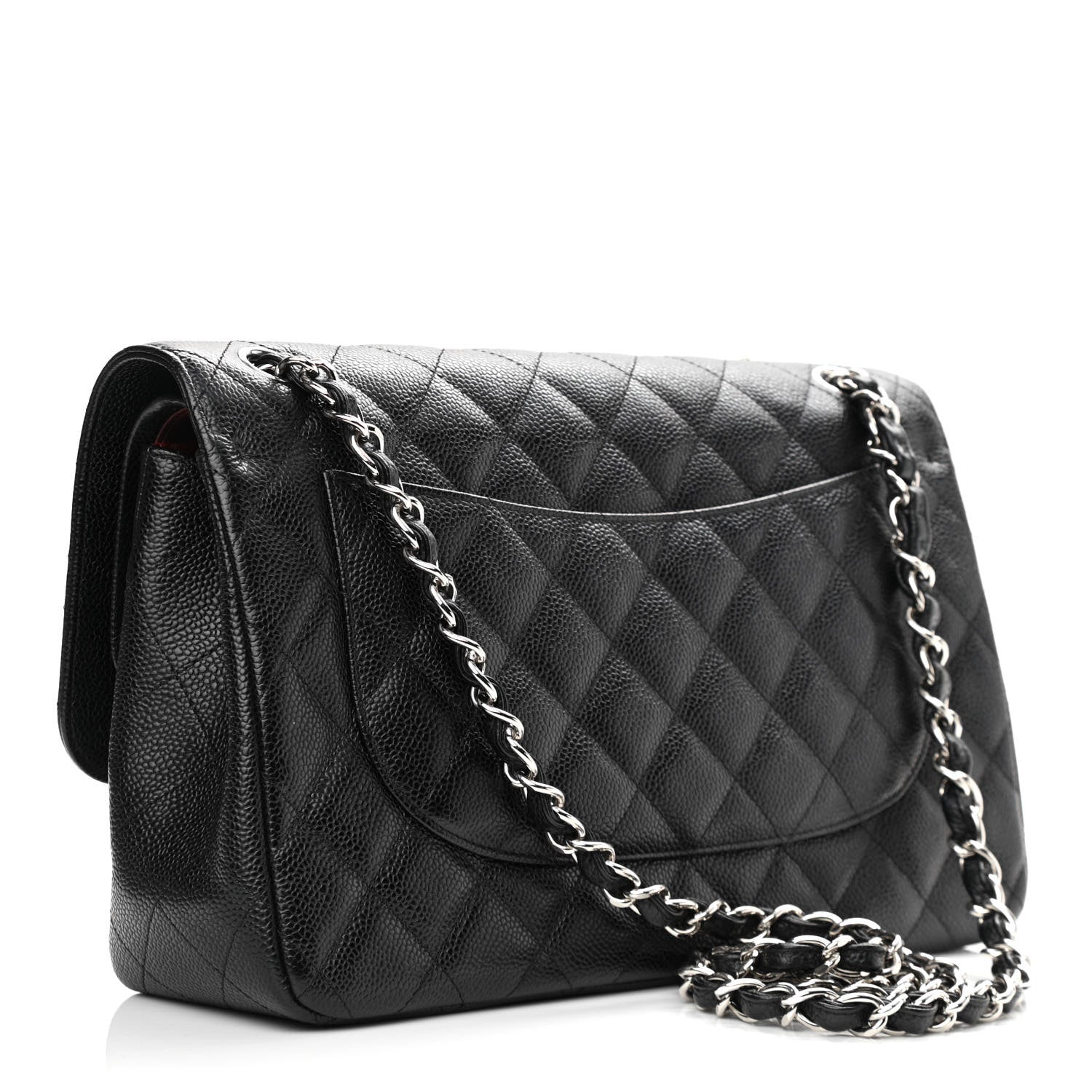 Chanel Caviar Quilted Jumbo Double Flap Black 3 of 12