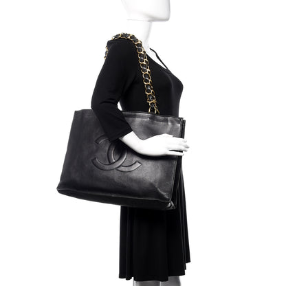 Chanel Lambskin CC Shoulder Bag Black 2 of 13