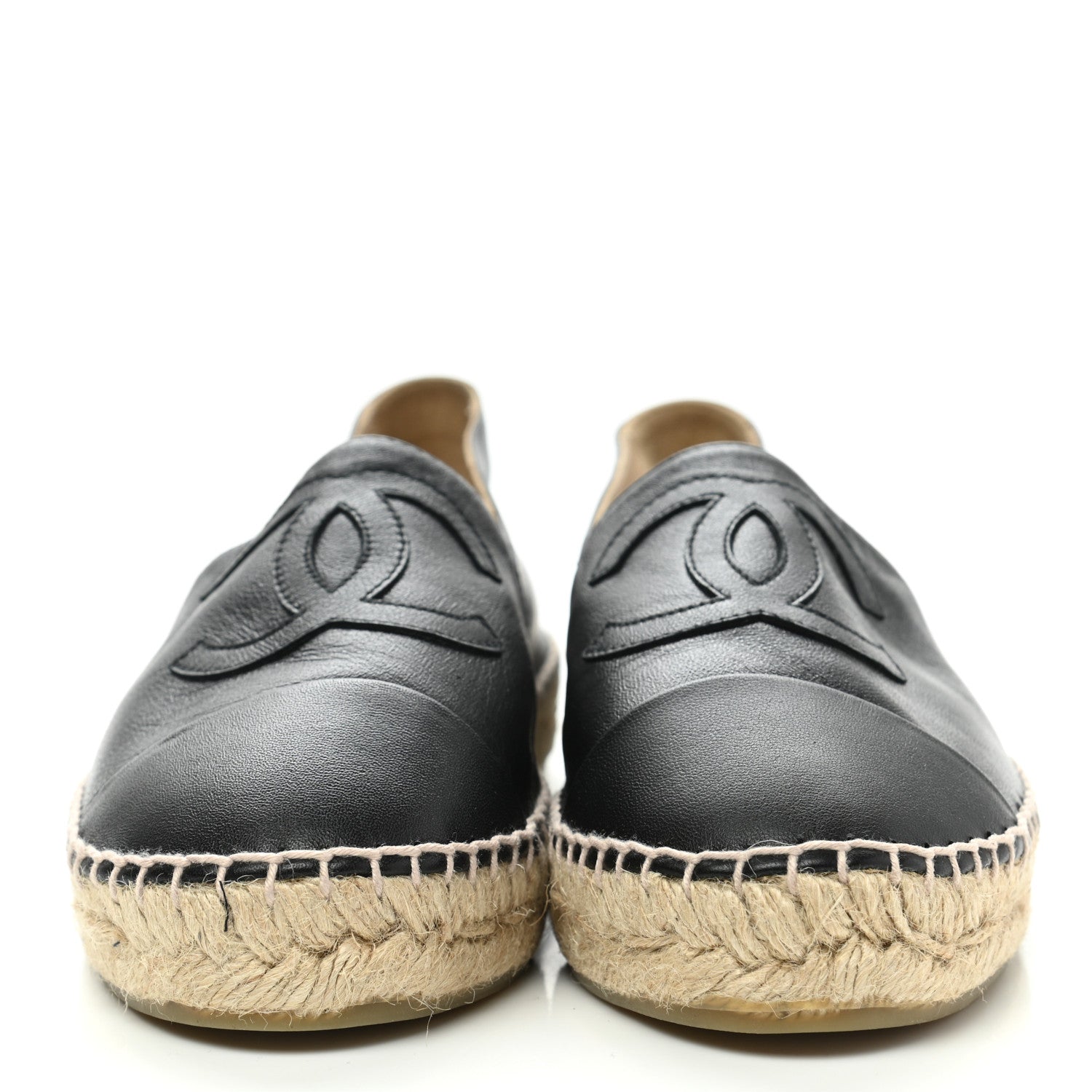 Chanel Lambskin CC Espadrilles 39 Black 2 of 11