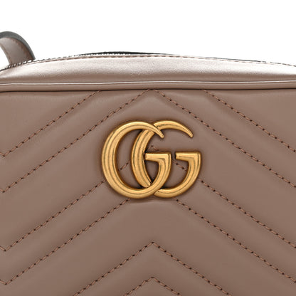 Gucci Calfskin Matelasse Mini GG Marmont Camera Bag Porcelain Rose 8 of 11