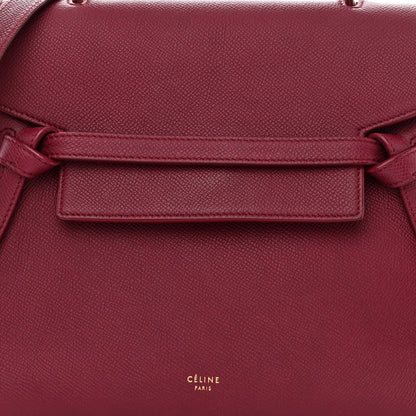 Celine Grained Calfskin Micro Belt Bag Plum 8 of 10