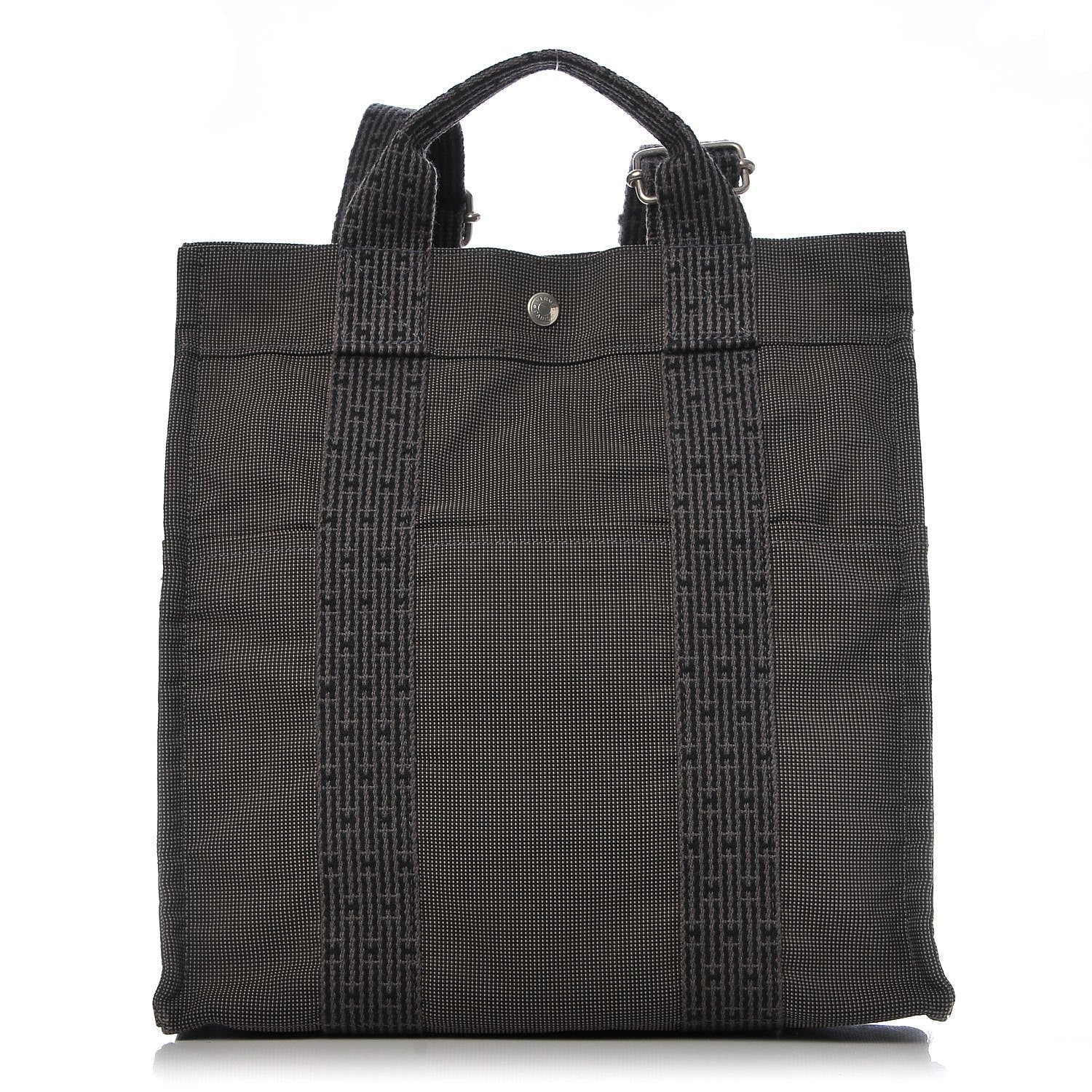 Hermes Canvas Herline Backpack Grey 1 of 7