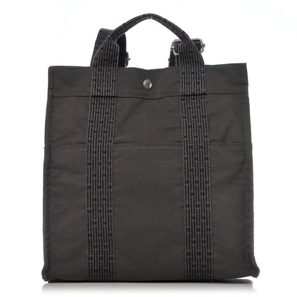 Hermes Canvas Herline Backpack Grey 1 of 7