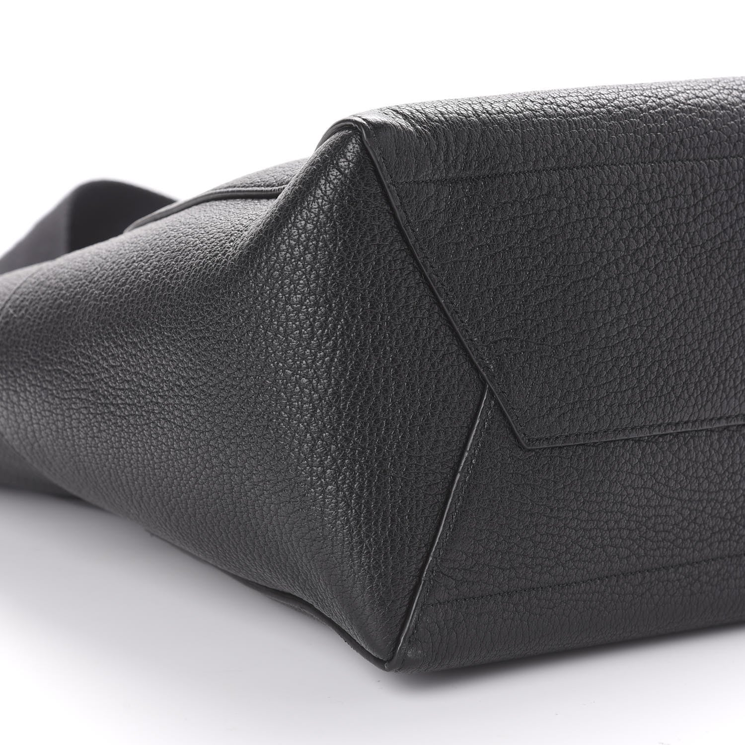 Celine Soft Grained Calfskin Sangle Bucket Bag Black 6 of 10