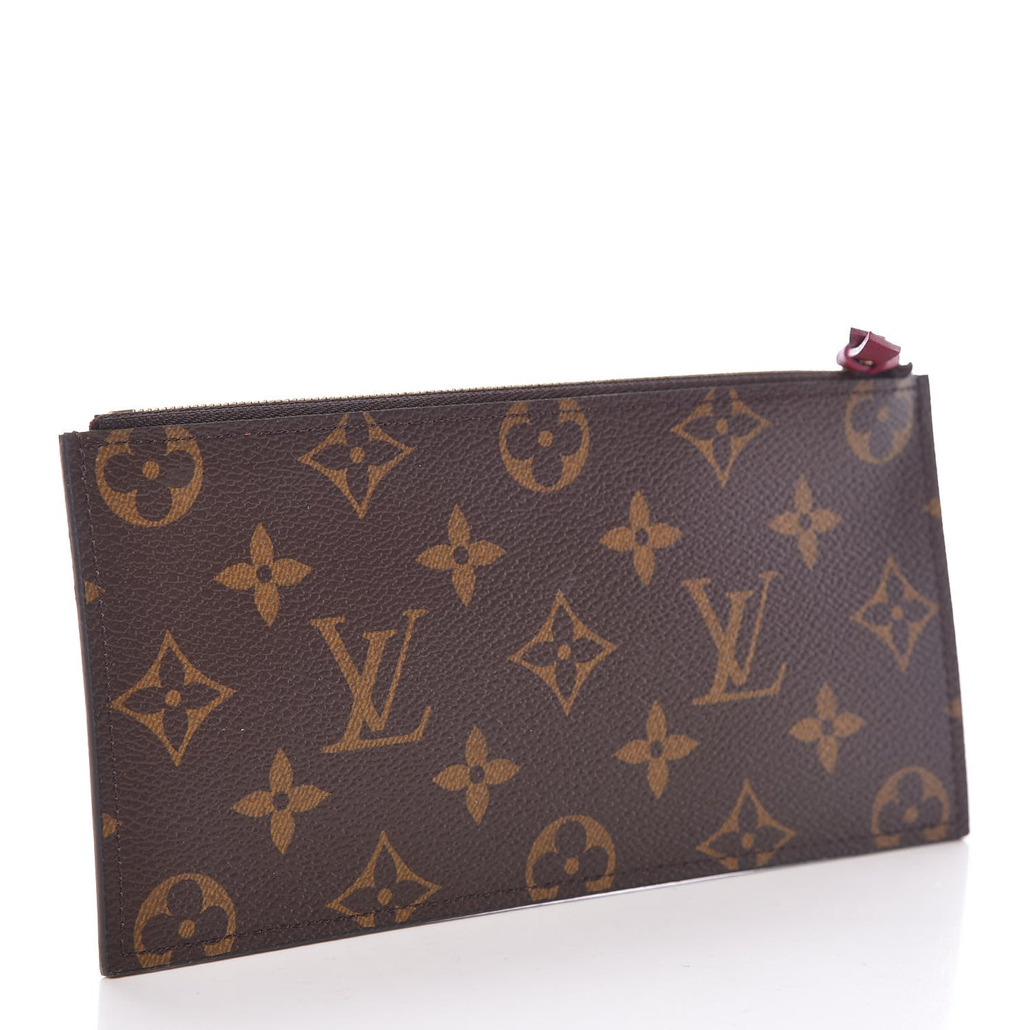 Monogram Felicie Chain Wallet Zippered Insert Fuchsia