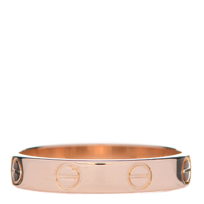 Cartier 18K Pink Gold 3.5mm LOVE Wedding Band Ring 55 7.25 3 of 5