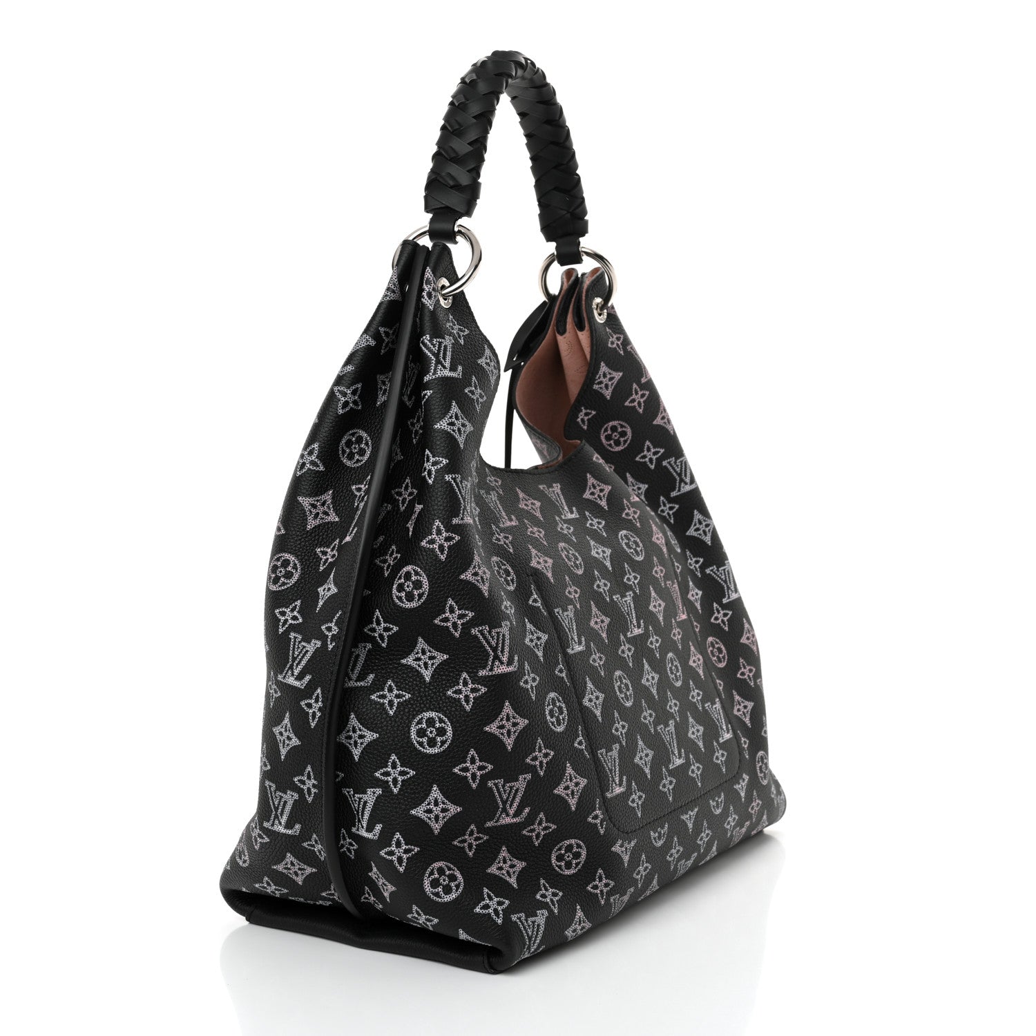 Louis Vuitton Mahina Carmel Hobo PM Black 3 of 9