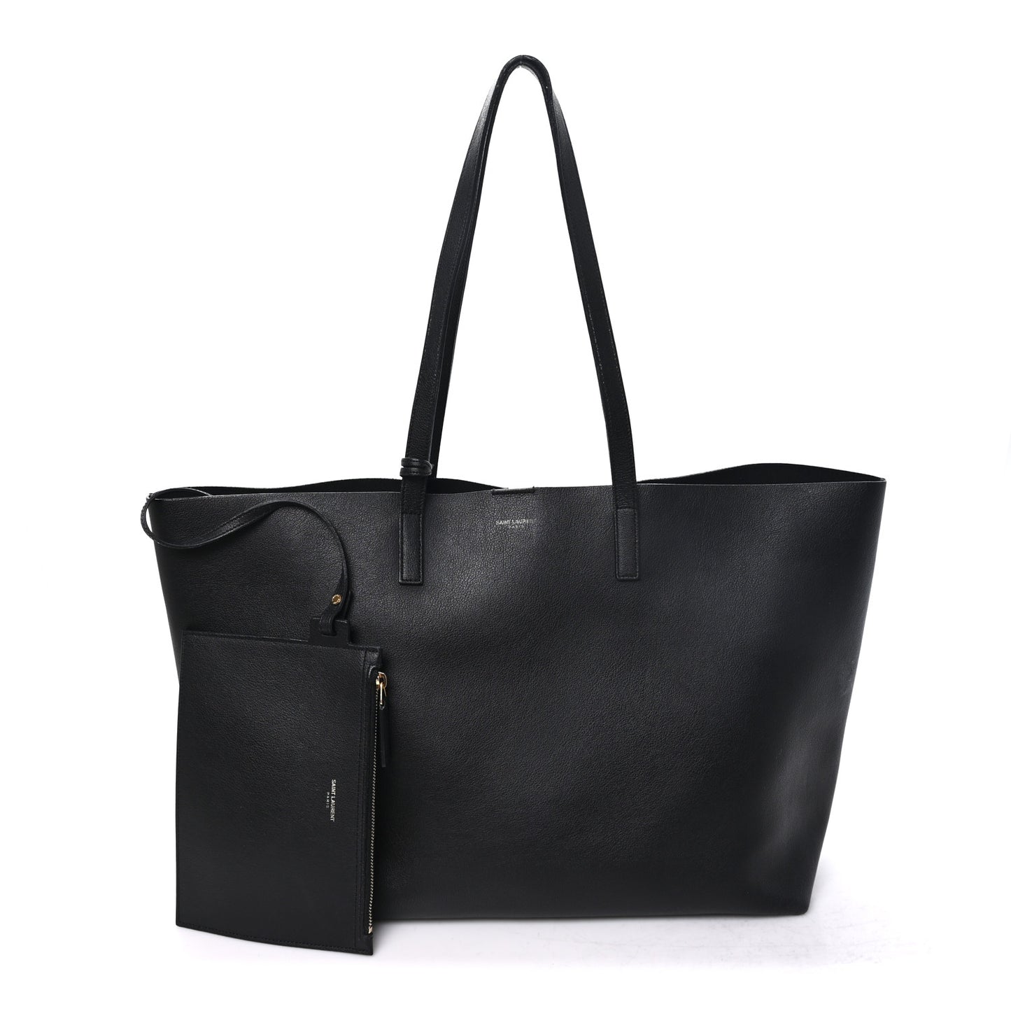 Calfskin Large Shopping Tote Black