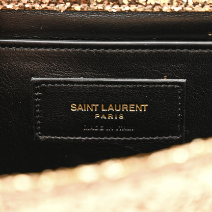 Saint Laurent Glitter Classic Kate Monogram Clutch Gold 6 of 7