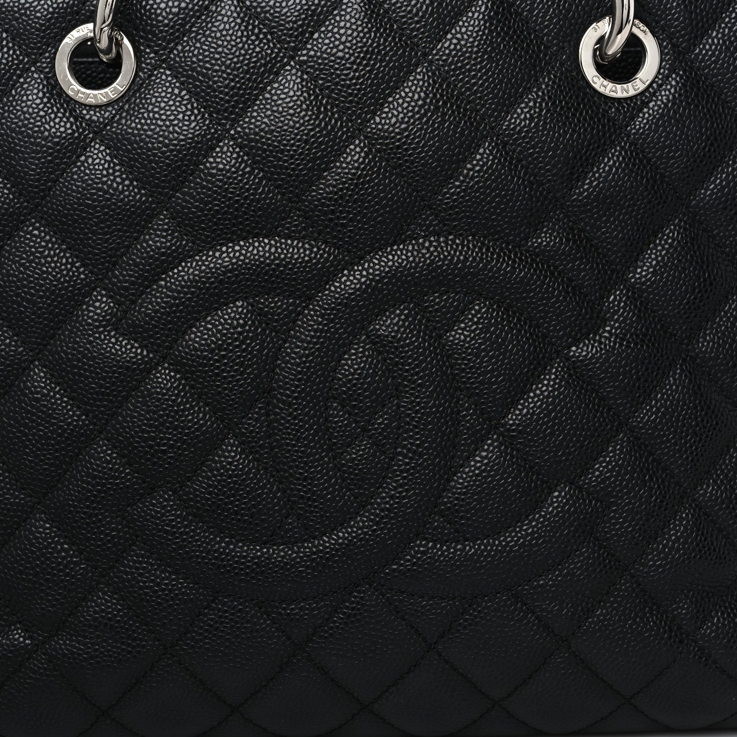 Chanel Caviar Quilted Grand Shopping Tote GST Black 8 of 12