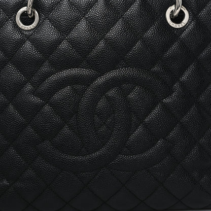 Chanel Caviar Quilted Grand Shopping Tote GST Black 8 of 12