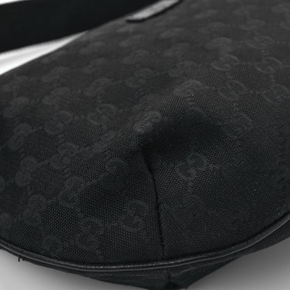 Gucci Monogram Medium Half Moon Hobo Black 10 of 12