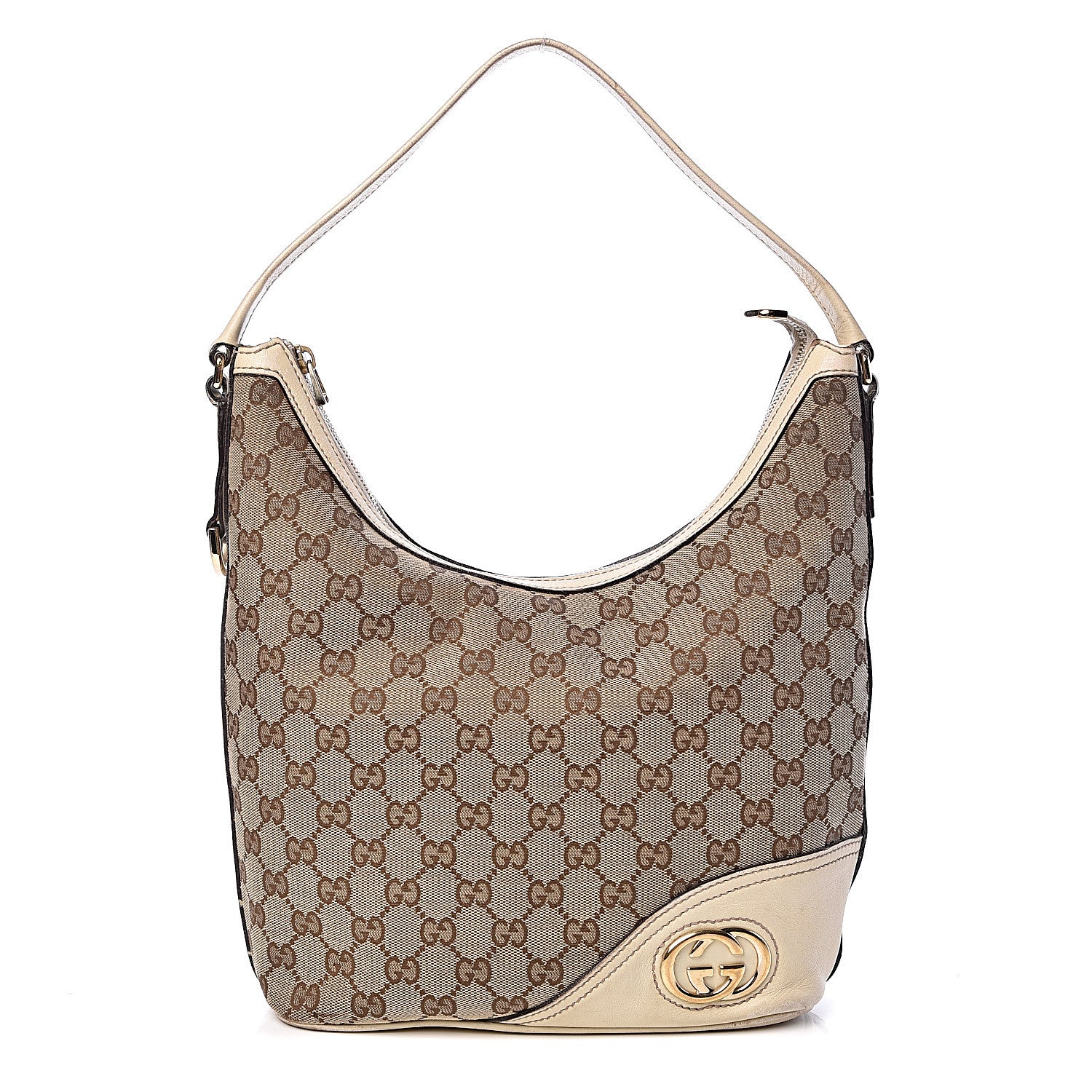 Gucci Monogram Medium New Britt Hobo Off White 1 of 14