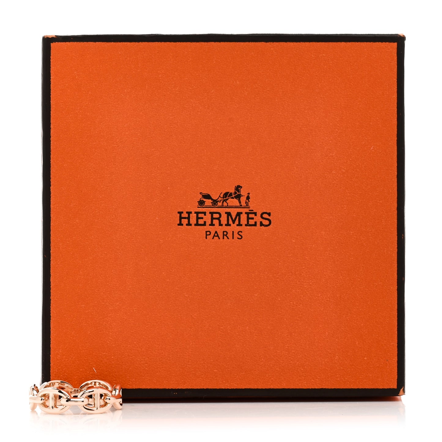 18K Rose Gold PM Chaine d'Ancre Enchainee Ring 53 6.5