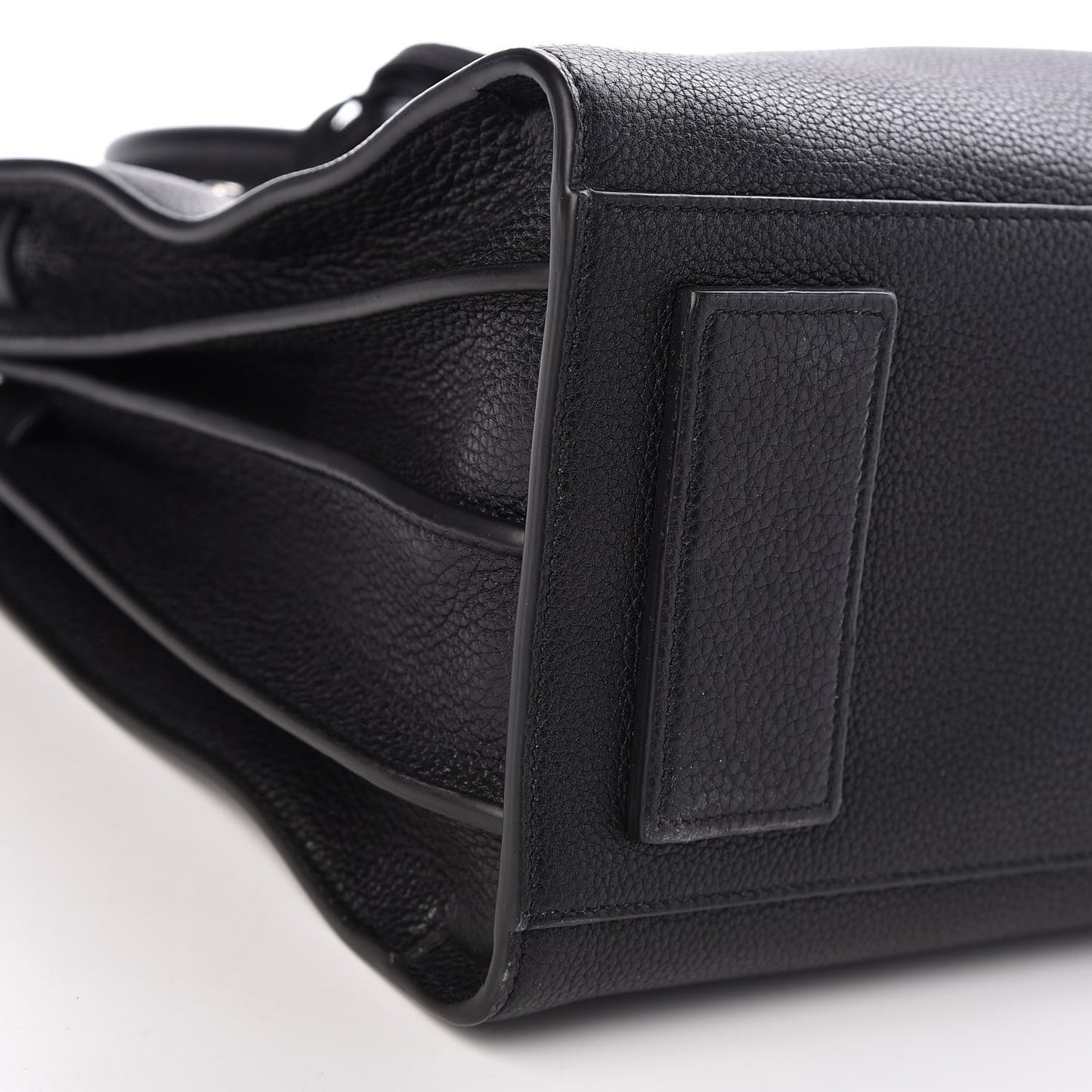 Grained Calfskin Small Supple Sac De Jour Black