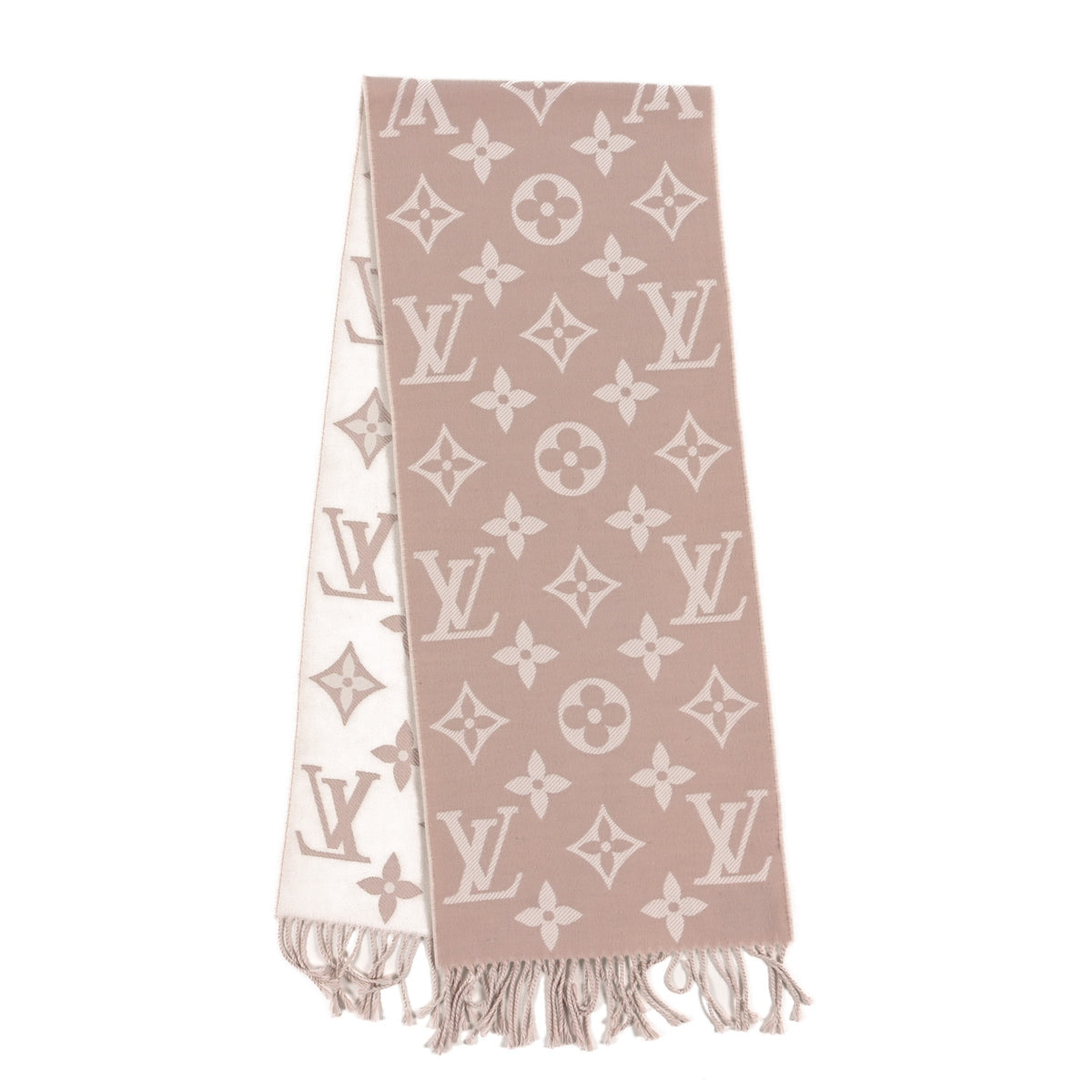 Wool Monogram Simply LV Scarf Beige