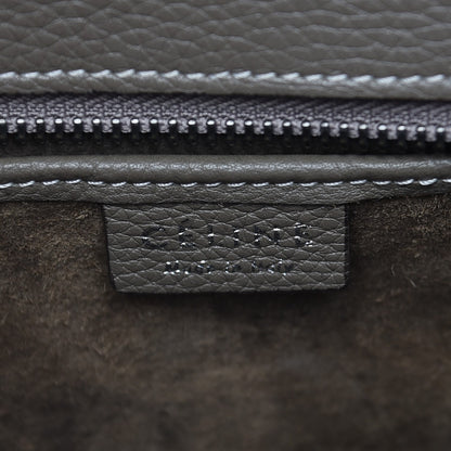 Celine Drummed Calfskin Nano Luggage Souris 7 of 11