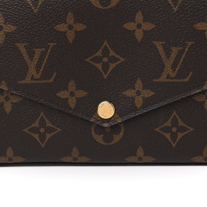 Louis Vuitton Monogram Pochette Felicie Chain Wallet Fuchsia 10 of 15