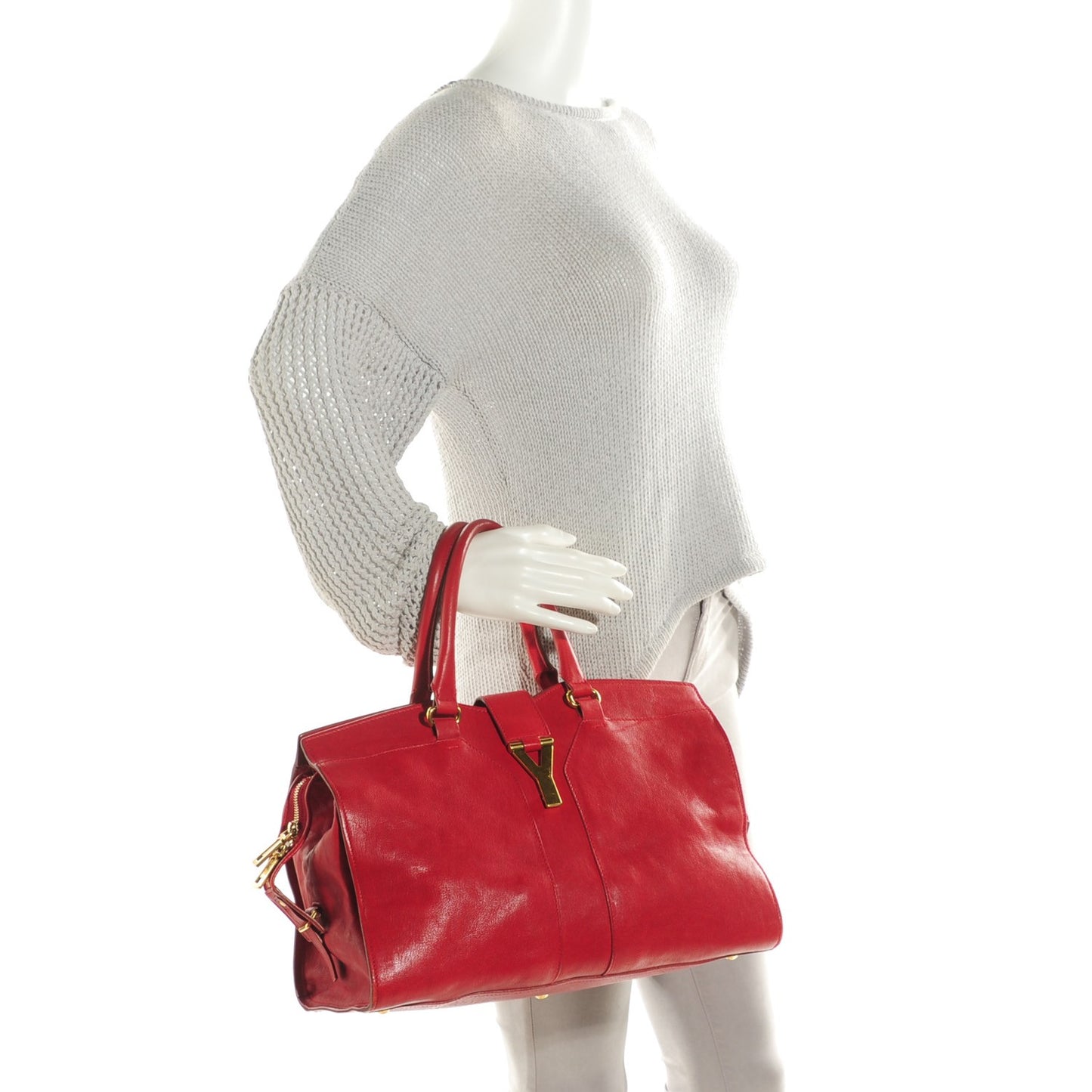 Sheepskin Medium Cabas ChYc Red