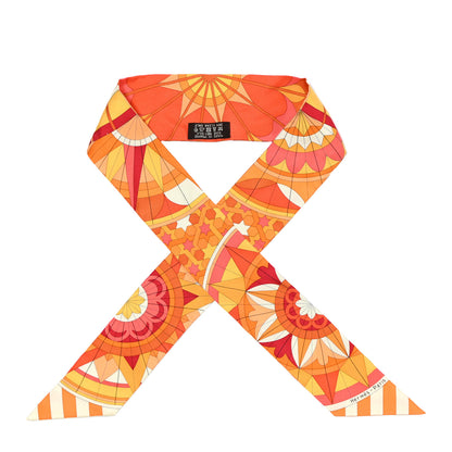 Hermes Silk Rose de Compas Twilly 1 of 7