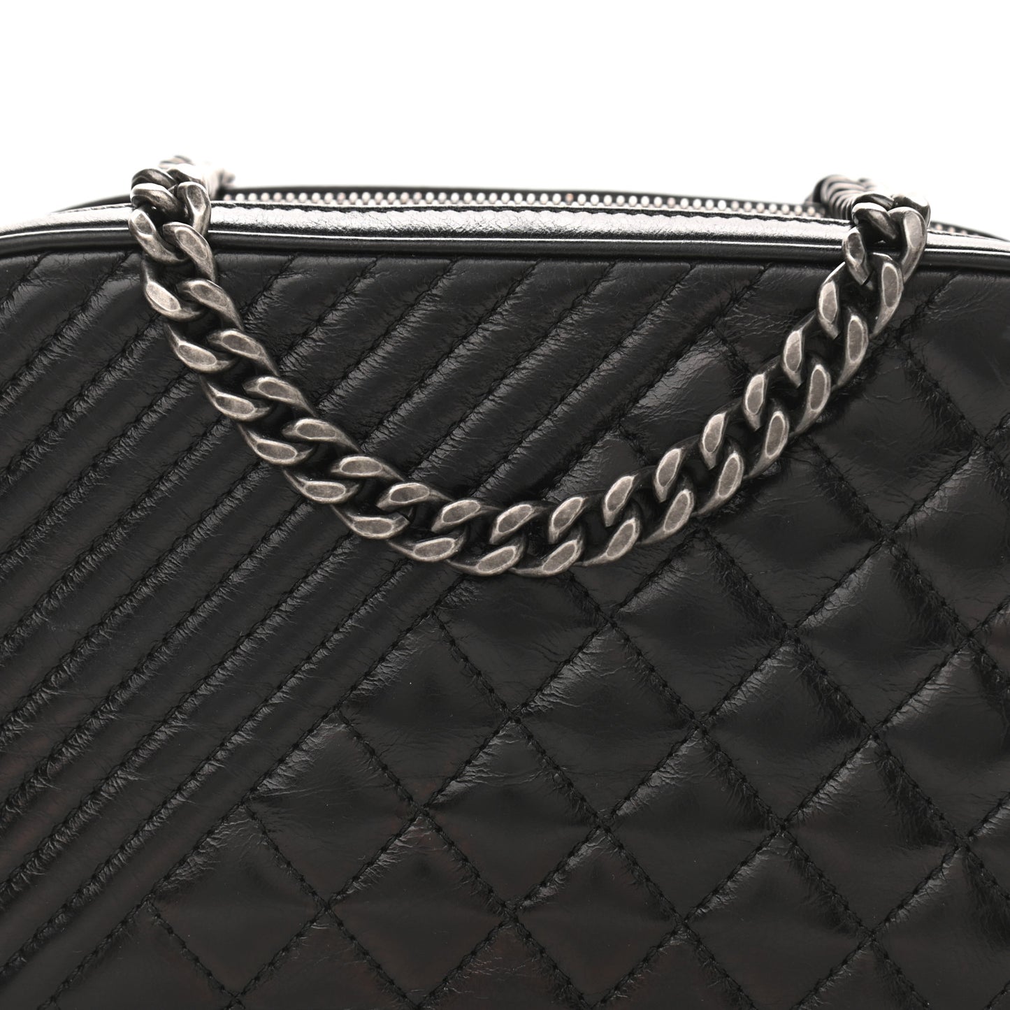 Lambskin Small Coco Boy Camera Case Black