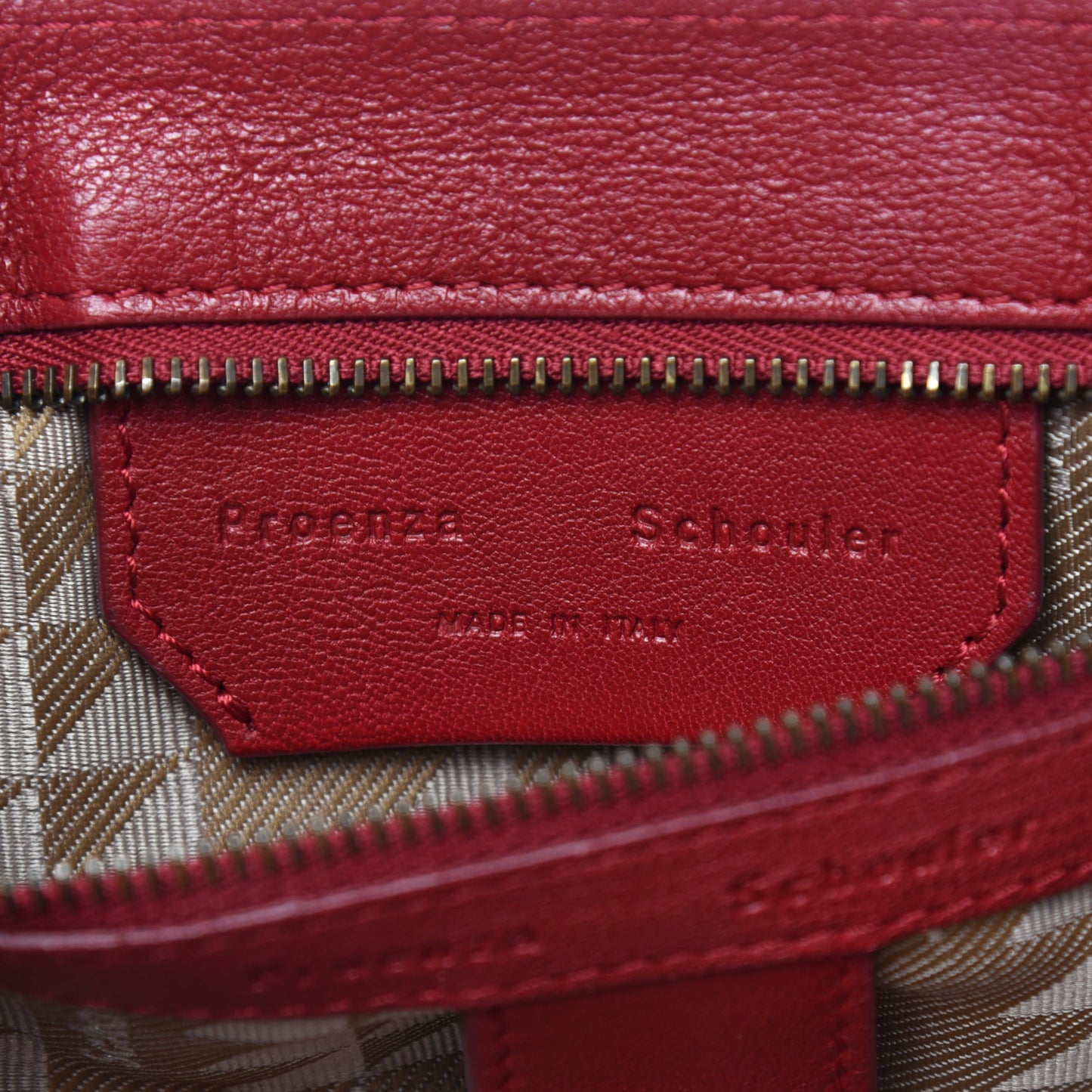 Lambskin Medium PS1 Satchel True Red