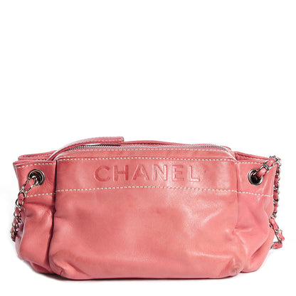 Chanel Lambskin Lax Accordion Hobo Pink 1 of 7