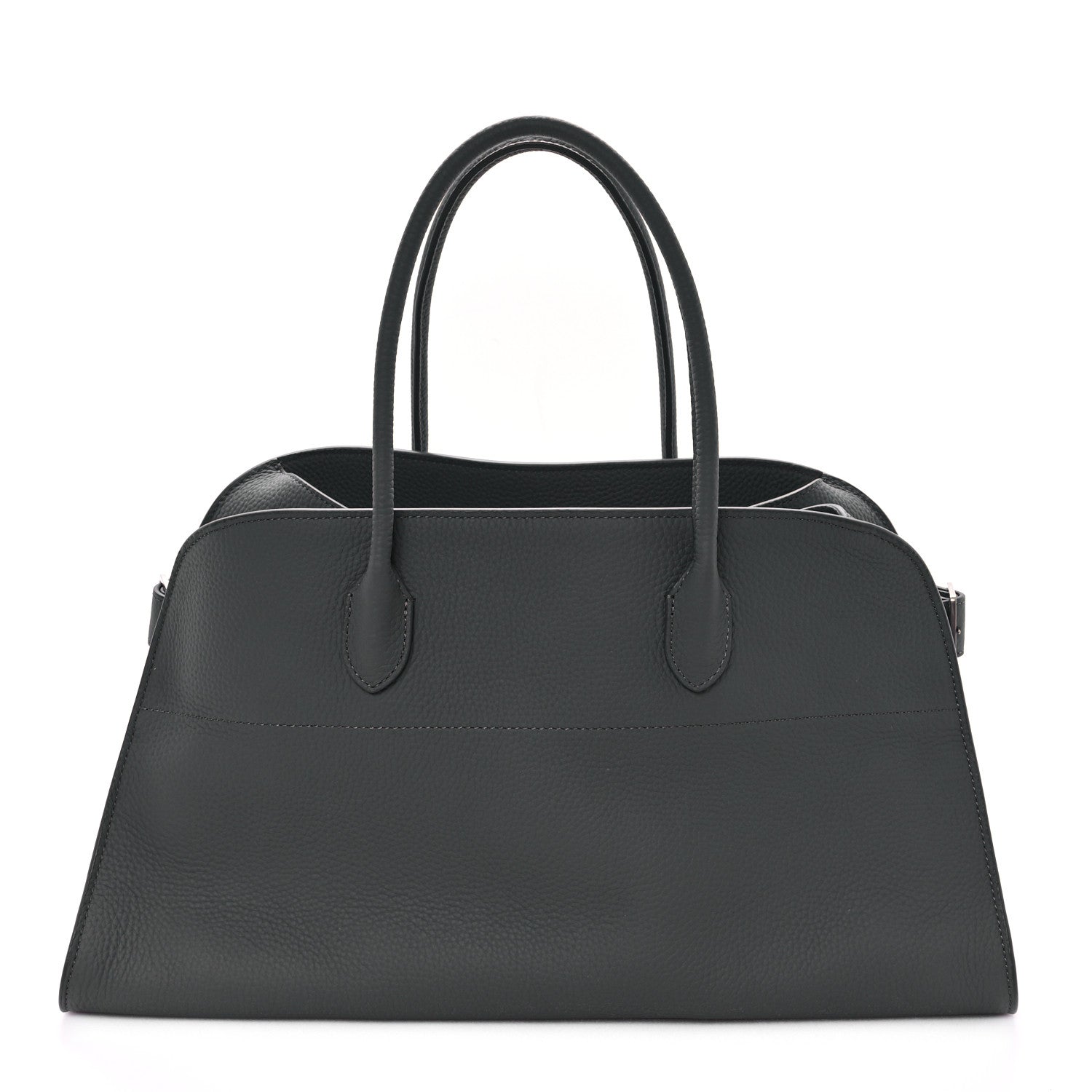 The Row Grained Calfskin EW Margaux Timouse Grey 1 of 9
