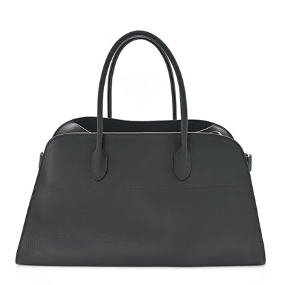 The Row Grained Calfskin EW Margaux Timouse Grey 1 of 9