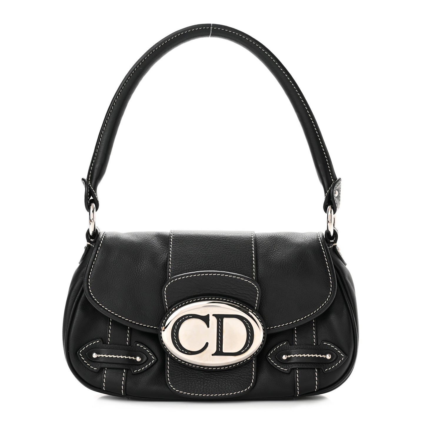 Calfskin Saint Germain Shoulder Bag Black