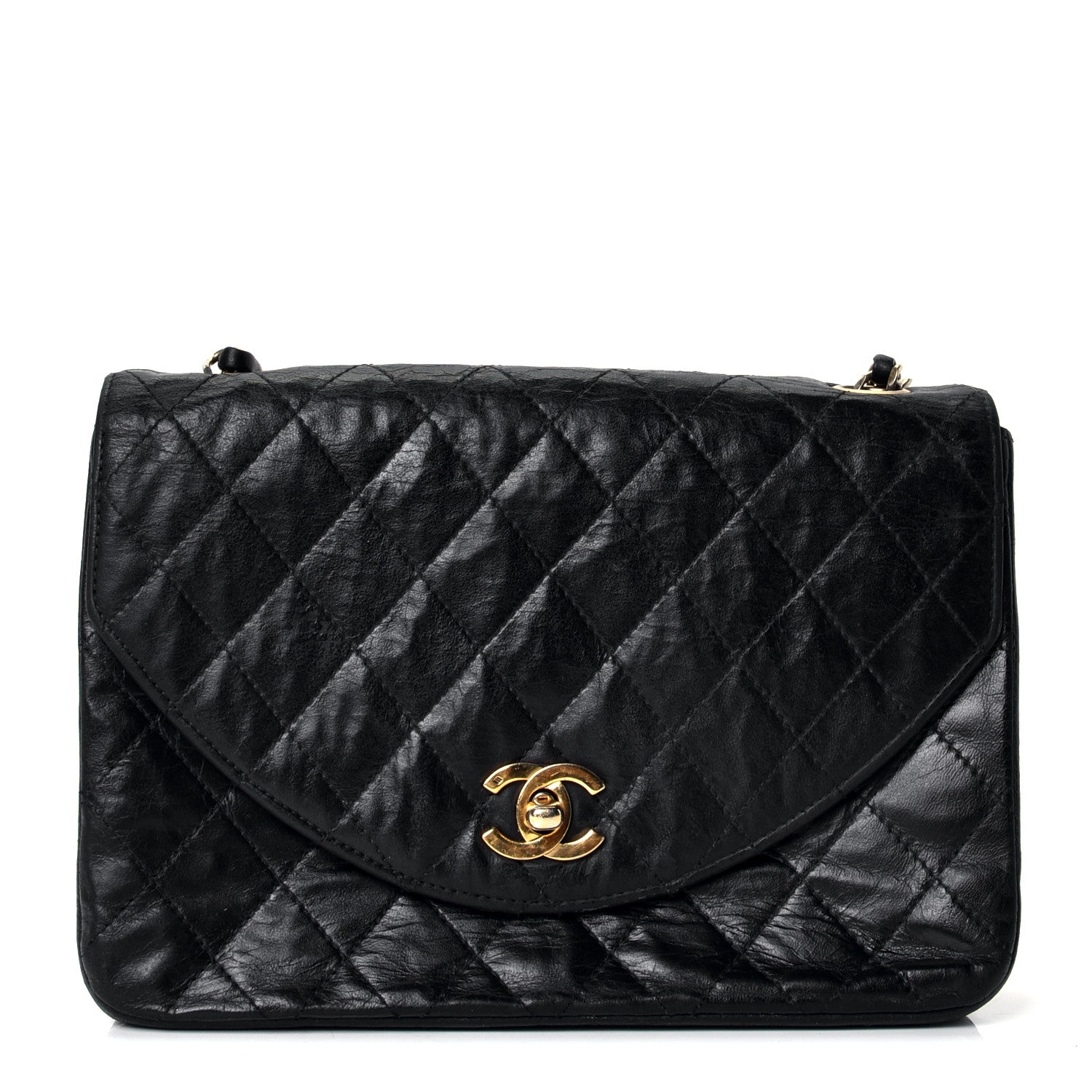 Chanel Lambskin Quilted Small Single Flap Black 1 of 4