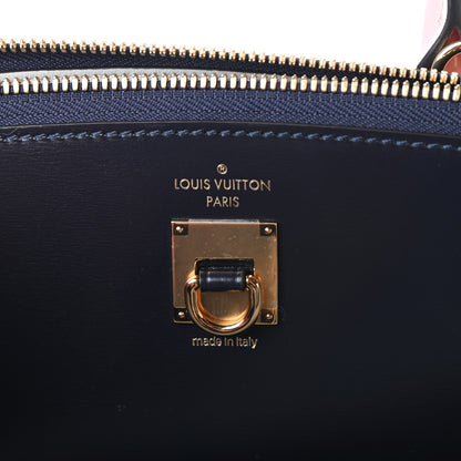 Louis Vuitton Calfskin City Steamer MM Gris Antartica Navy Rose Doux 6 of 9
