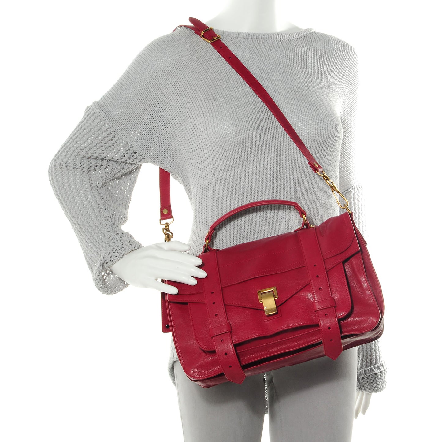 Lambskin PS1 Medium Satchel Chianti