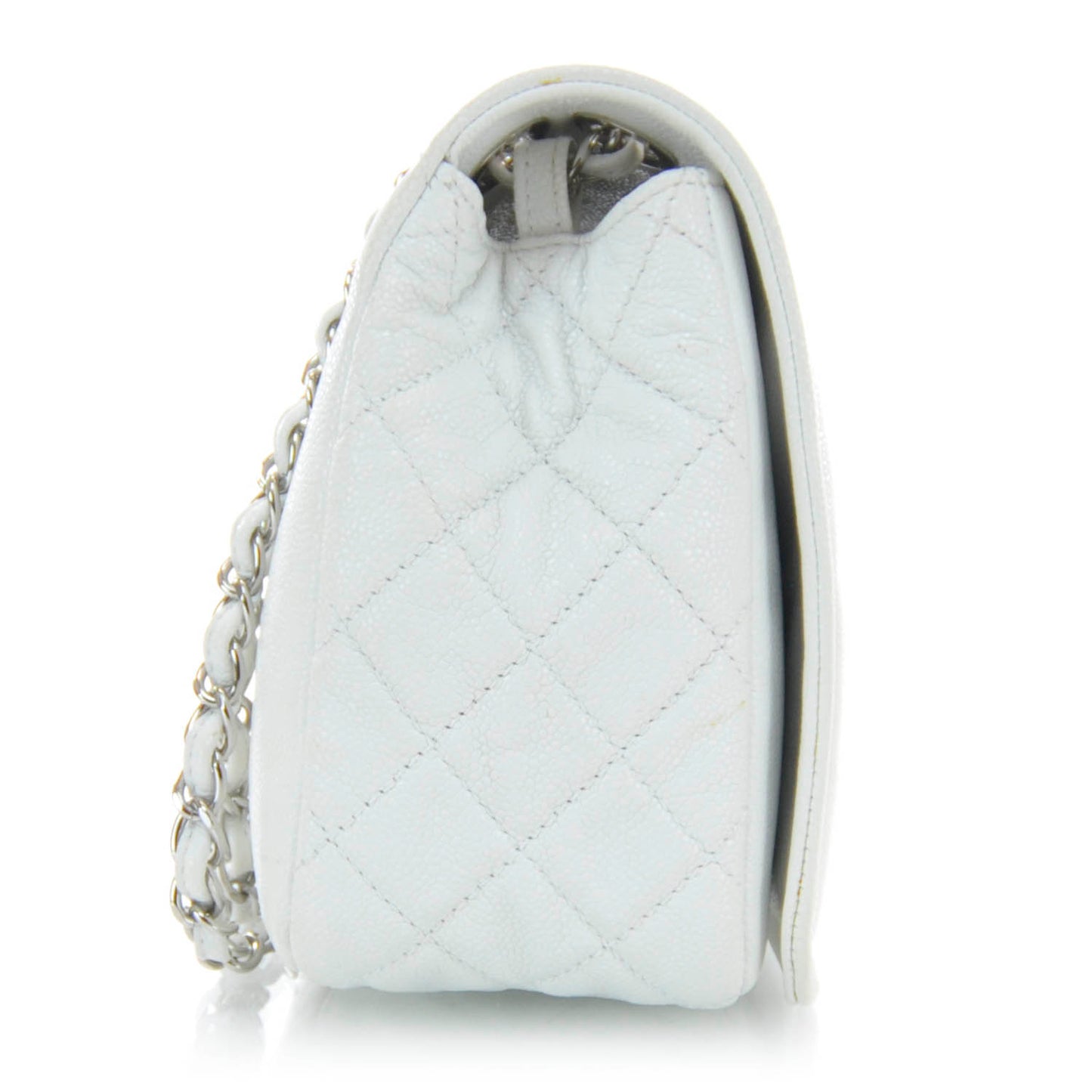 Caviar Timeless Large Flap White