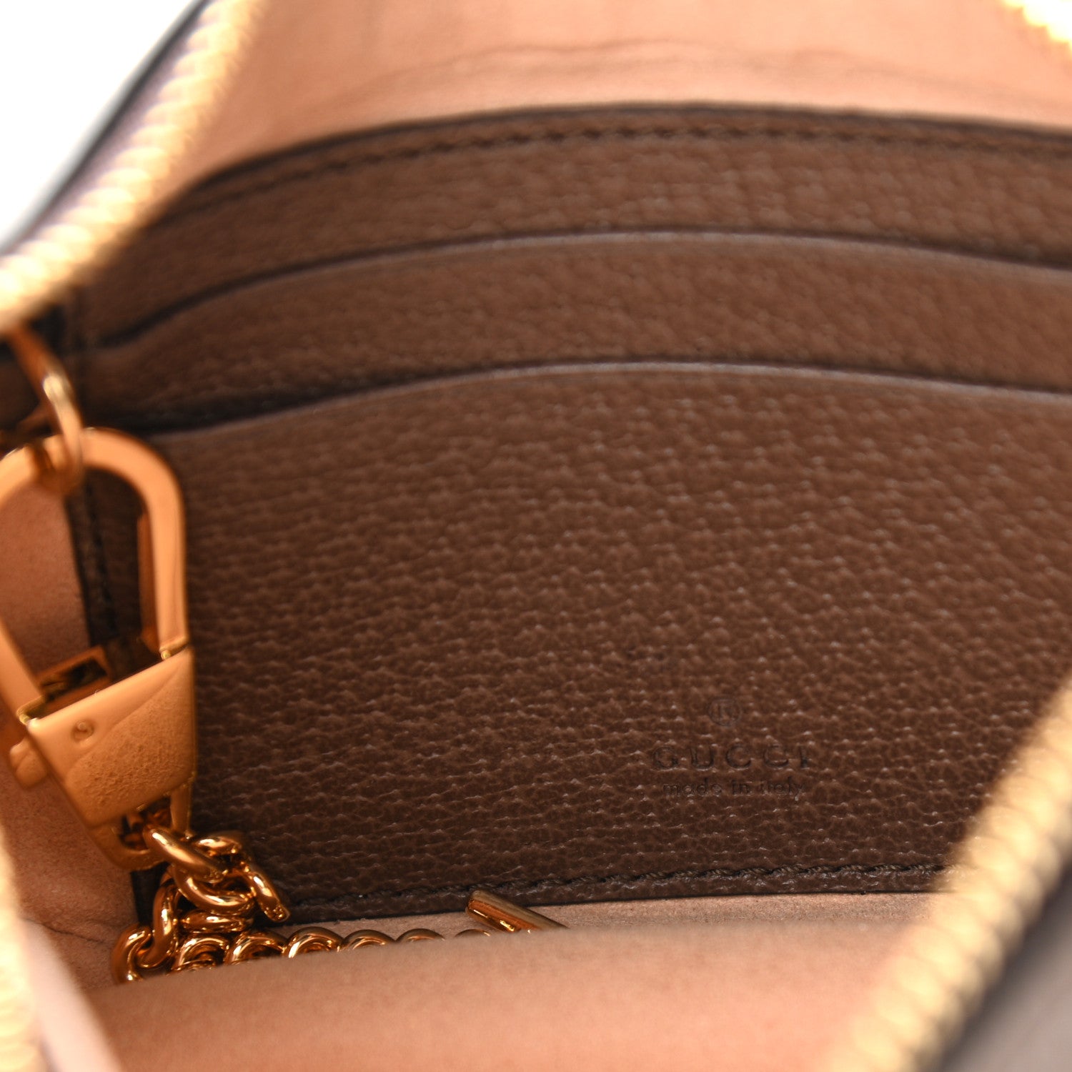 Gucci GG Supreme Monogram Textured Calfskin Web Mini Ophidia Half Moon Hobo Beige Ebony New Acero 6 of 10
