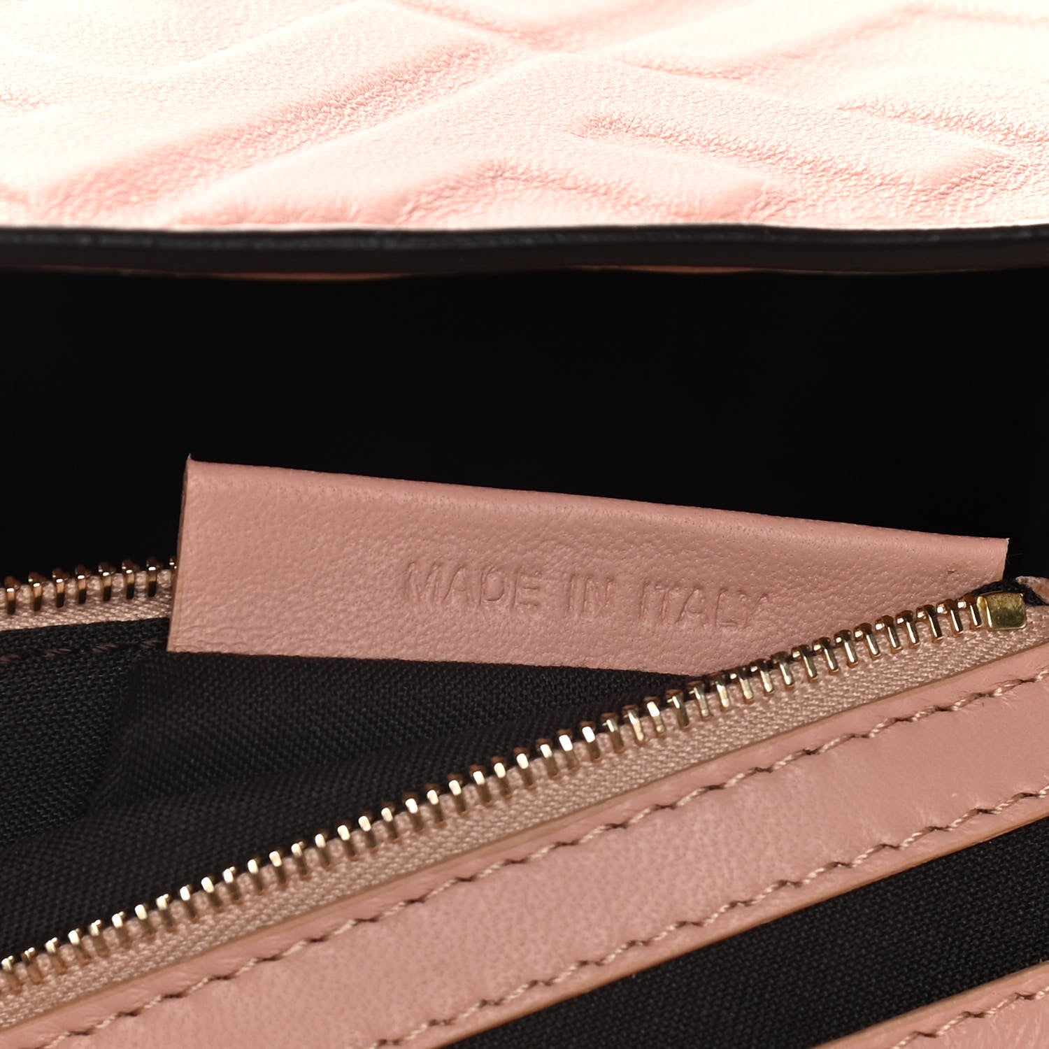 Fendi Nappa FF 1974 Embossed Large Baguette Rosa Bourbon 8 of 17