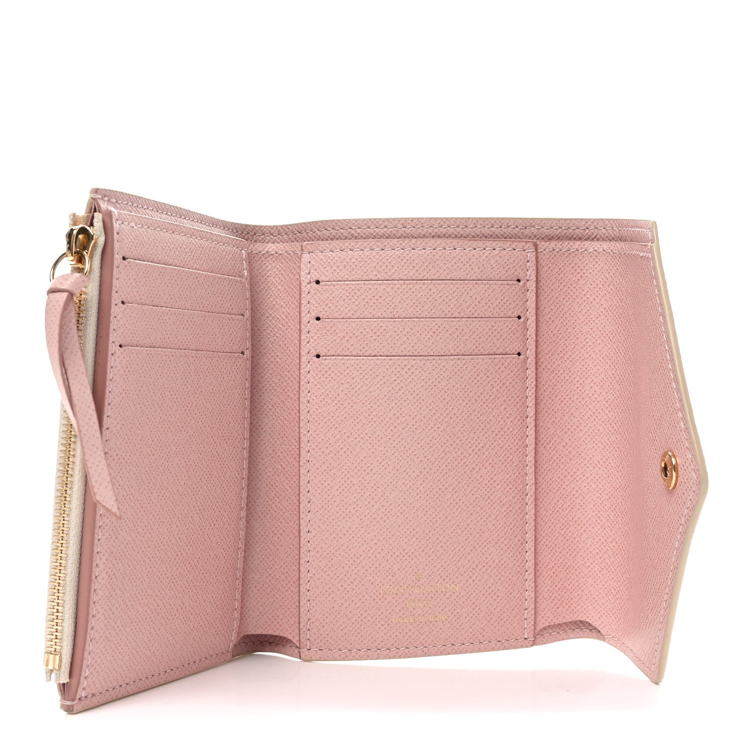 Louis Vuitton Damier Azur Victorine Wallet Rose Ballerine 5 of 6