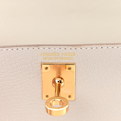 Hermes Chevre Mysore Mini Kelly Sellier 20 Mushroom 6 of 14