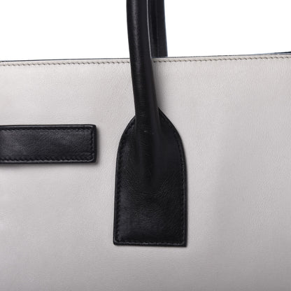 Saint Laurent Calfskin Small Sac De Jour White Black 14 of 18