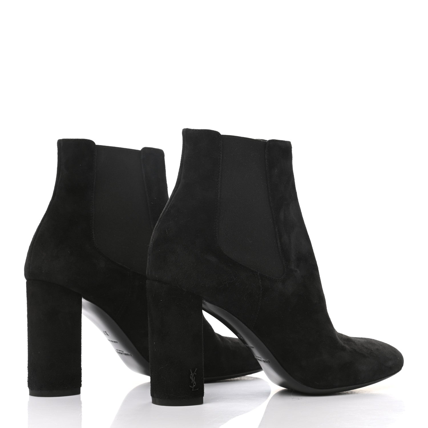 Saint Laurent Suede Babies Chelsea 95 Ankle Boot 37 Black 4 of 10