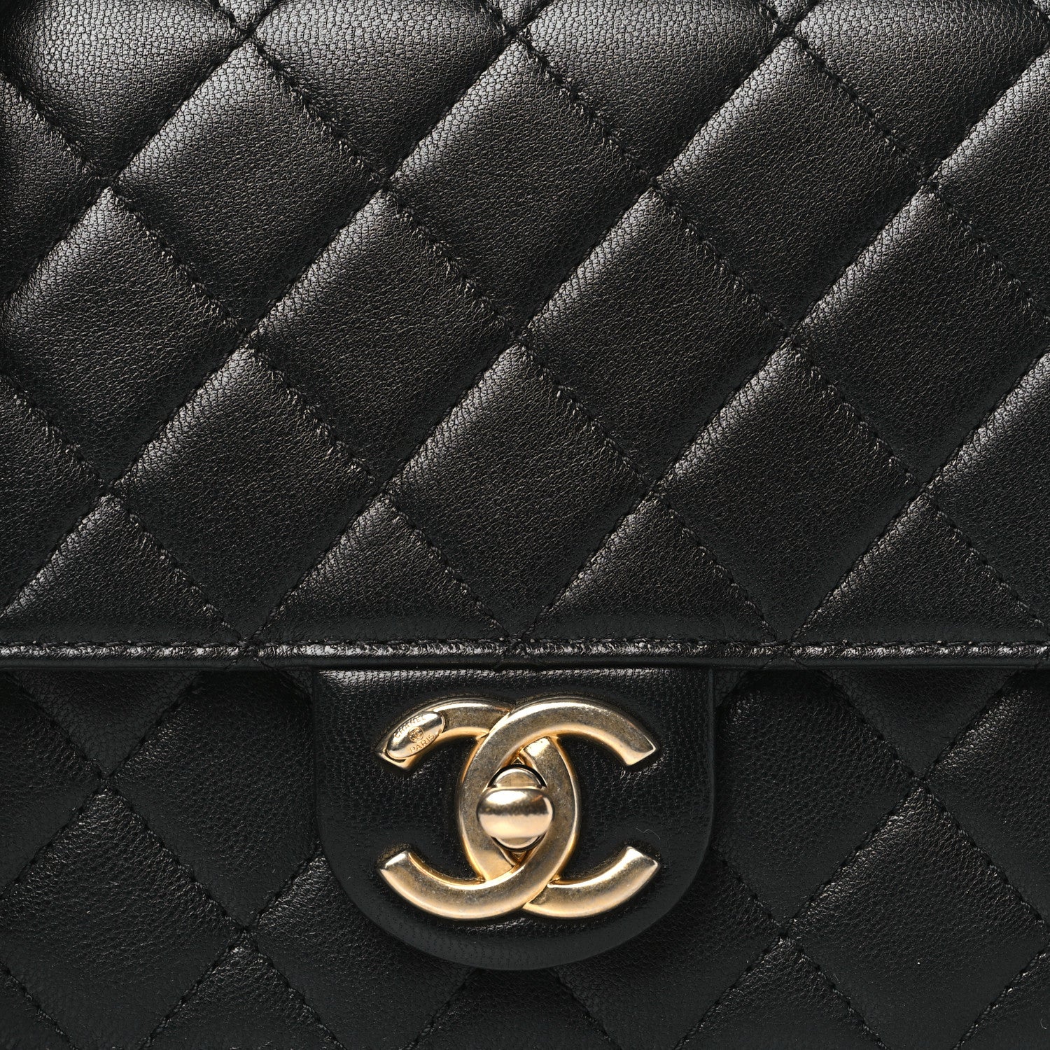 Chanel Lambskin Quilted Small Chic Pearls Flap Black 8 of 10