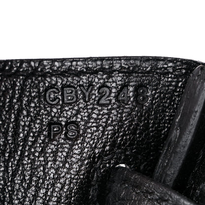 Hermes Togo Birkin 25 Black 7 of 16