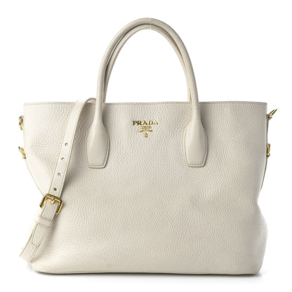 Prada Vitello Daino Tote Talco 1 of 11