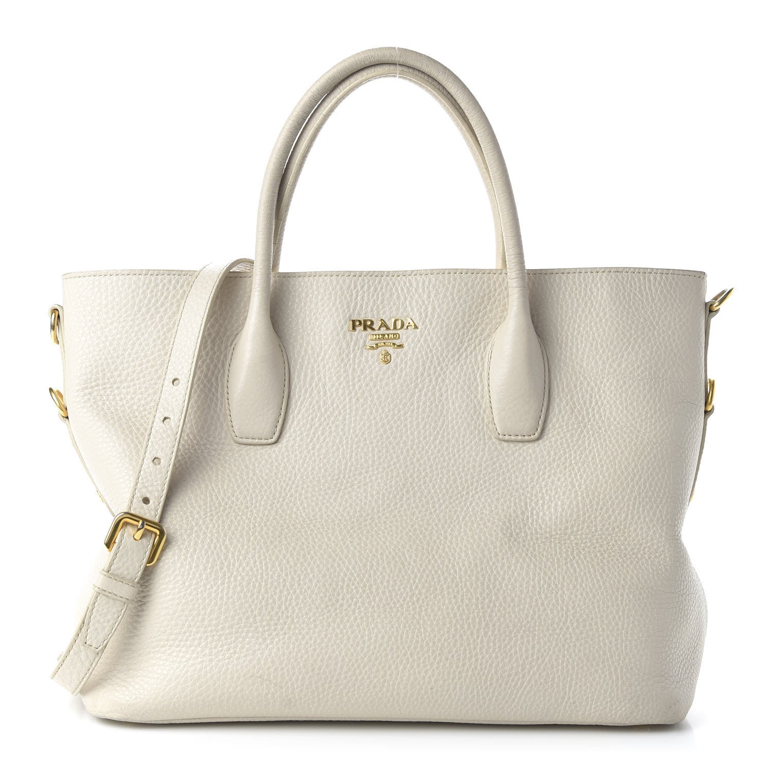 Prada Vitello Daino Tote Talco 1 of 11