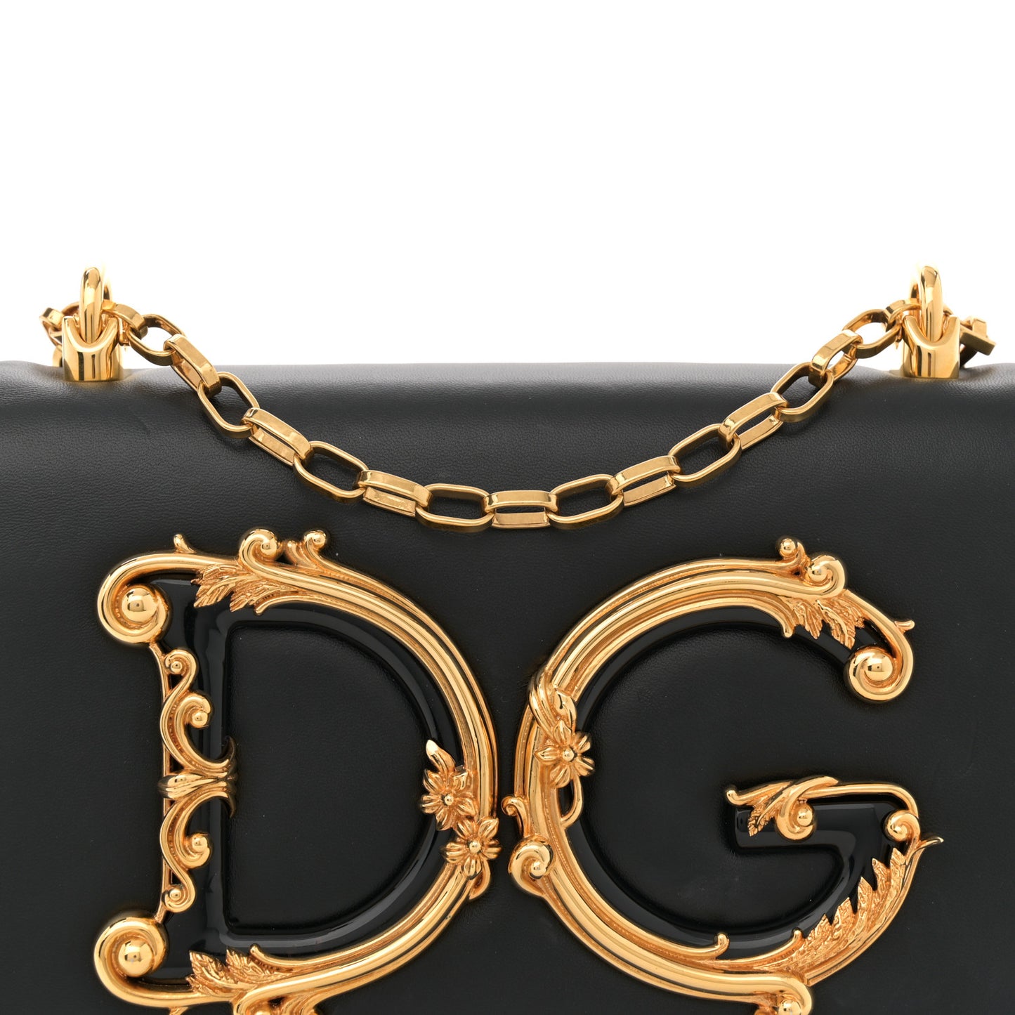 Nappa DG Girls Shoulder Bag Black