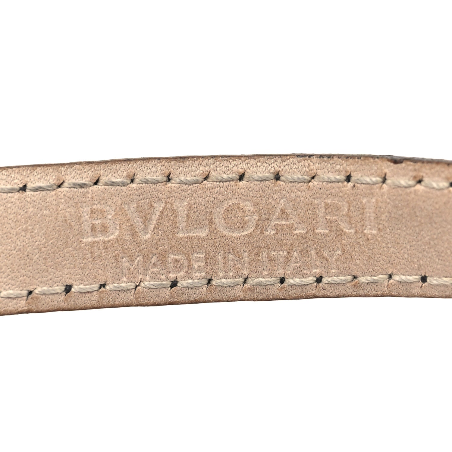 Bulgari Calfskin Double Coiled Bracelet Black 5 of 8