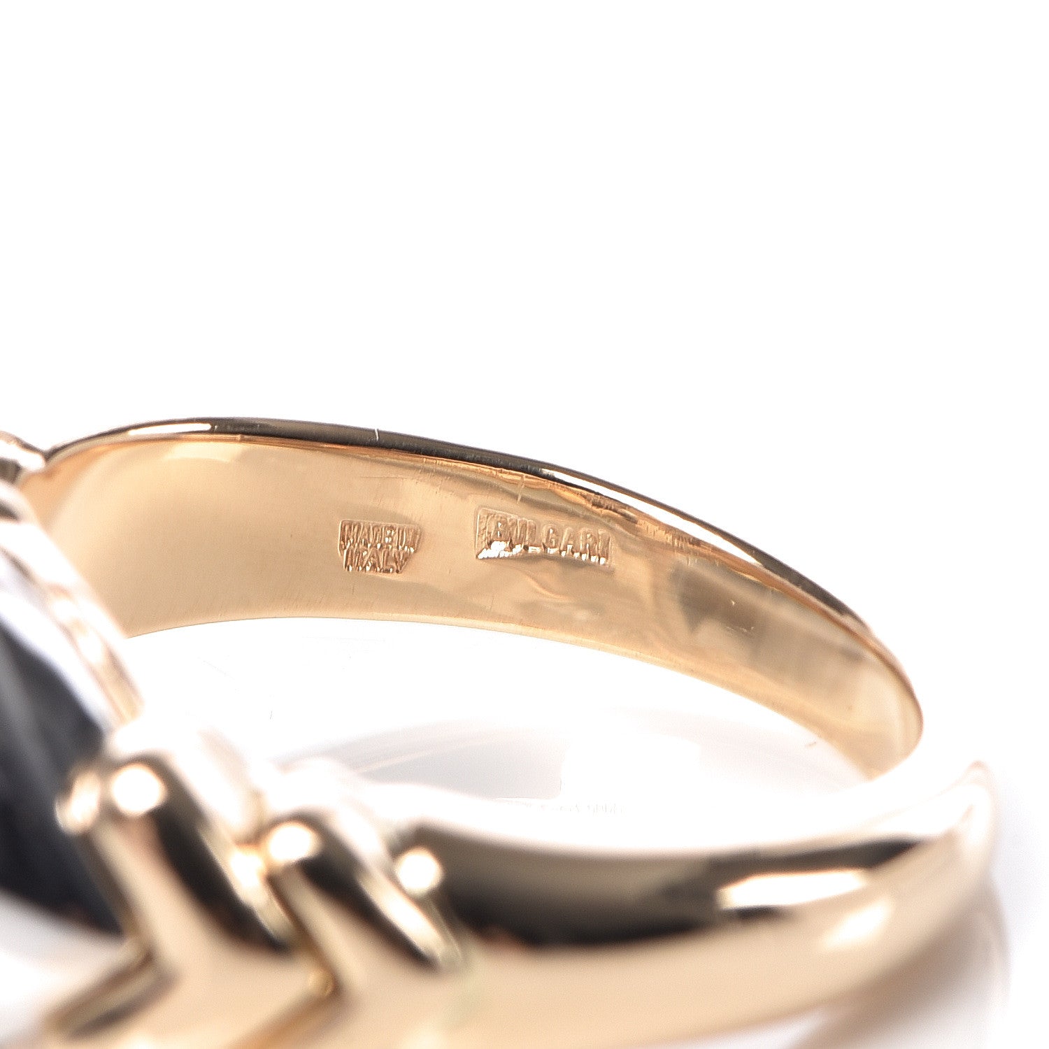 Bulgari 18K Yellow White Gold Ruby Naturalia Fish Ring 50 5.25 5 of 6