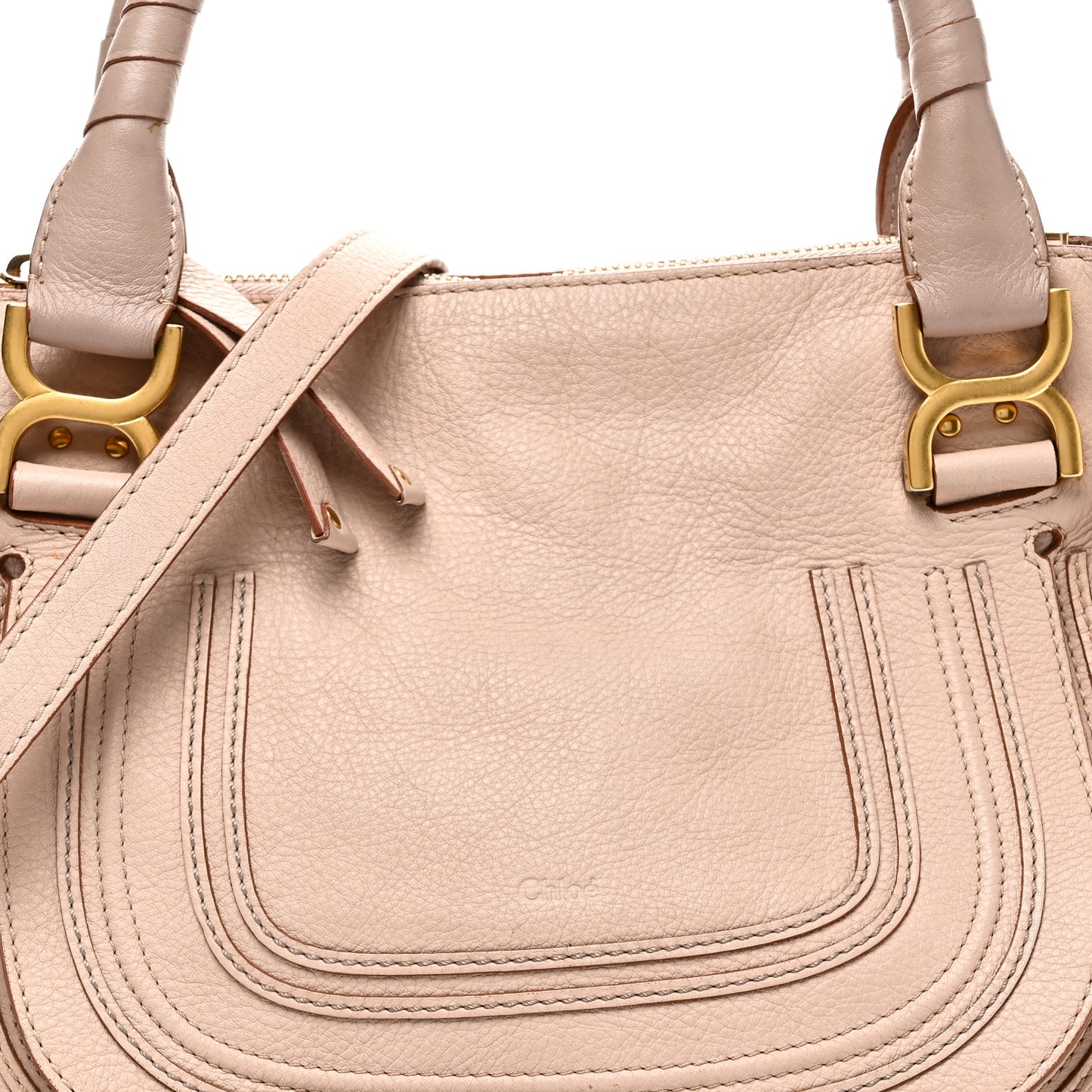 Calfskin Medium Marcie Satchel Blush Nude